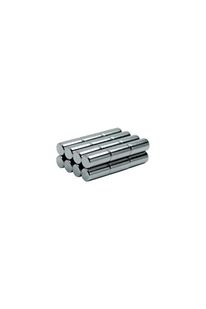 Hdg Ø5x10 mm diametrik neodyum mıknatıs 10 adet - Manyetizasyon Yönü: yan yüzeylerdir