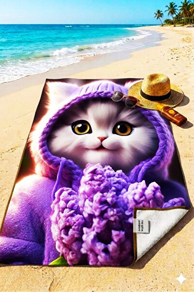 Elmas Dizayn Beach Sports Bath Towel Quick Drying Water Absorbent Sand Resist...