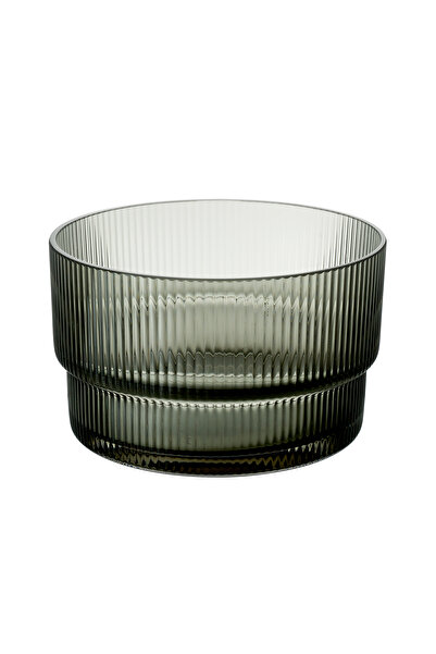 Paşabahçe Füme Erdem Akan Ripples Bowl 20.5 Cm, Stylish Tableware, Kitchen Ac...