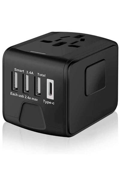 ELTRAZONE Universal Travel Adapter with Multiple Regional Power Socket Plugs ...