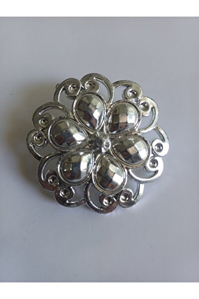 PJAUTHENIC Kırlent / yastık için ayaklı dekoratif düğme Metal görünümlü 5 cm ...