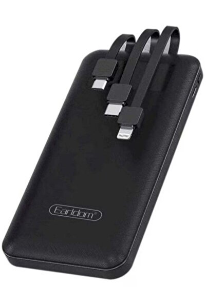 Earldom 10000.0 mAh Power Bank with 3 Wire In-Built Charging Cable And LCD Di...