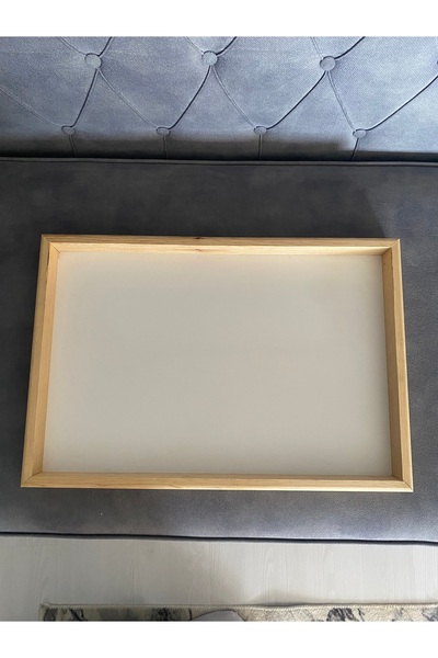 hangök home Ahşap Montessori Duyu ve Kum Oyun Tepsisi | 3 KG Doğal Silis Oyun Kumu Hediyeli (60x40cm)