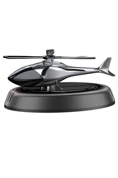 ELTRAZONE Car Air Freshener Helicopter Solar Energy Rotating Aromatherapy Avi...