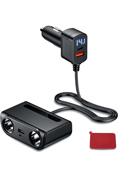 ELTRAZONE 120W Car Charger Adapter Splitter with Dual Cigarette Lighter Socke...
