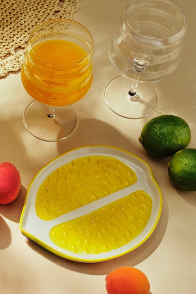 Paşabahçe Lemon Ceramic Plate 18 Cm, Tableware Accessory, 1 Piece