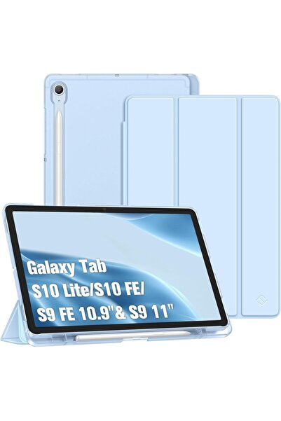 UnDePlus Samsung Galaxy Tab S10 Lite FE/S10/S9 FE/S9 Kılıf PU Deri Smart Stan...