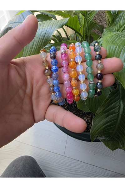 Ose Natural Agate Stone Positive Energy Original Stone Bracelet