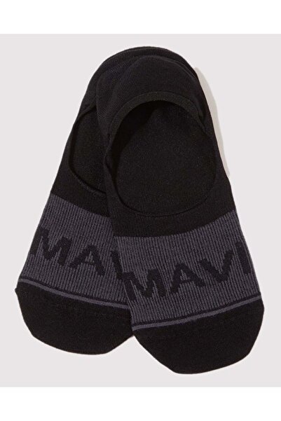 Mavi M0911319-900 Logo Embroidered Ballerina Socks Unisex Socks Black