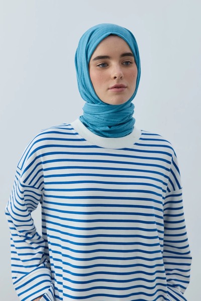 Modakaşmir سلسلة ميستو القطنية شال مارين