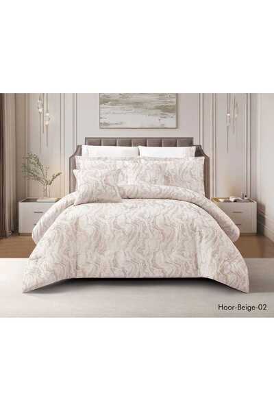 ALMIAAD Nefirin Bridal Bedspread Set Chanel and Royal Lace Full Filling 8 Pie...