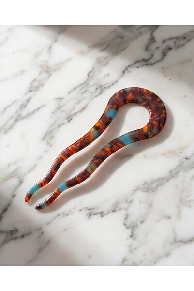 Portakal Esintisi Velune Bone Look Pin Bun Hairpin