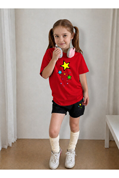 LORVEX Shorts - T-Shirt Set for Girls, Summer Cotton Comfortable Fit Printed ...