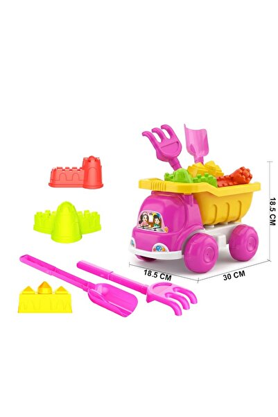 iTajir Kids Beach & Sand Play Set Toy with Dump Truck & Castle Building Block...