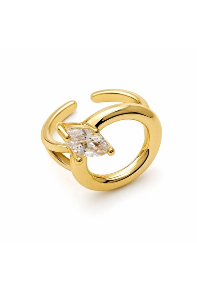 CHARMLUCKY Circle Stone Ring (Adjustable)