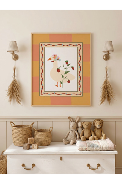 Creatick Design İskandinav Tarzı Masif Ahşap Çerçeveli Çocuk ve Bebek Odası M...