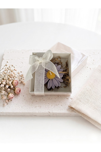 craftopya Hediyelik Papatya Mum - Mor - 20 ADET - Nikah Şekeri, Doğum, Sünnet...