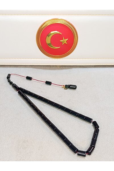 HALİL KOÇAK سبحة من الزركونيا البلورية بلون العنبر، مصنوعة يدويًا بقطع وتشكيل...