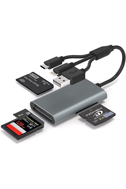 Urban URBANNX Memory Stick Pro Duo 4-in-1 Card Reader Adapter, SD/TF/MS/XD Mu...
