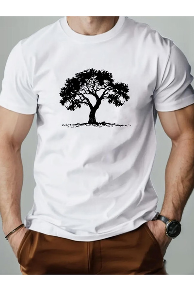 BASEPULSE Men's Vintage Streetwear T-Shirt - Breathable Short Sleeve Round Ne...