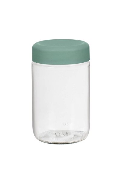OEM Borcan de depozitare din sticlă, cu capac verde mentă, 660 ml, practic pe...