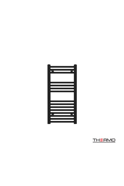 Thermo Θερμαινόμενη Πετσετοθήκη Μπάνιου ALTO 80x40 Μαύρο Ματ ALT8040-400