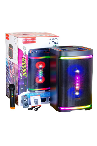 AT Performance Boxă KaraokeKOLAV-M2854 400W PMPO, 2x8", Bluetooth, Microfon I...