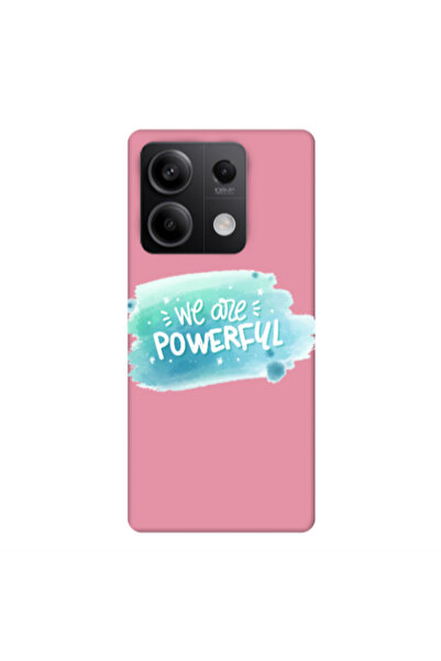 Other Xiaomi Redmi Note 13 5G We are Powerful Pink Colored Silicone TPU Θήκη