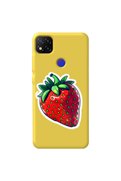 Other Xiaomi Redmi 9c strawberry Yellow Colored Silicone TPU Θήκη