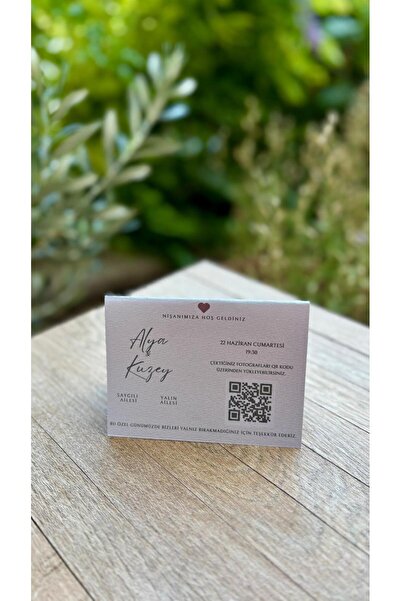 COMO COLLECTİON 20 ADET QR KODLU MASA KARTI - DÜĞÜN , NİŞAN , KINA , ÖZEL GÜN...