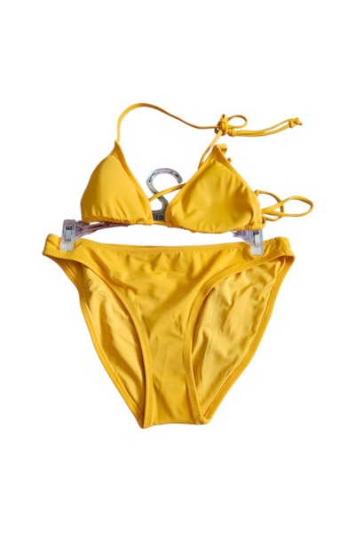 Genel Markalar Kadın Düşük Bel İpli Desteksiz Süngerli Bikini Takımı