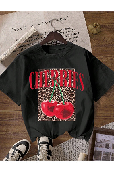 Evendi T-Shirt - Μαύρο - Κανονική εφαρμογή