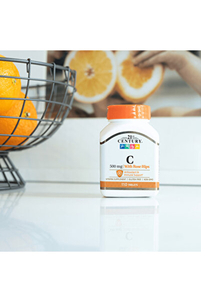 21st Century Vitamina C 500 mg + Măceșe, 110 Tablete