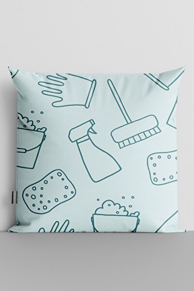 TicaretJet Cleaning Supplies Double Sided Digital Printed Pillow Throw Pillow...