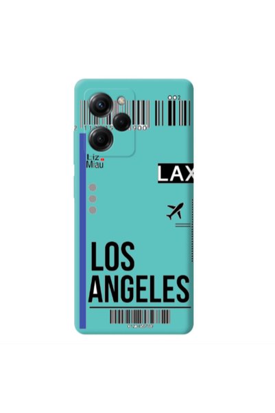 Other Xiaomi Poco X5 Pro Los angeles Turquoise Colored Silicone TPU Θήκη