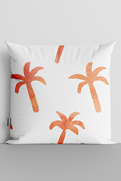 TicaretJet Red Palimye Trees Double Sided Digital Printed Throw Pillow Cover ...