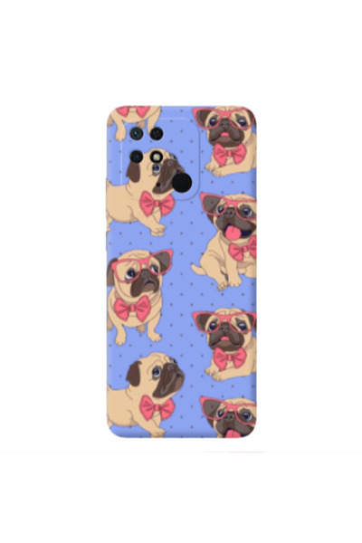 Other Xiaomi Redmi 10C Dog Spectacled Light Purple Colored Silicone TPU Θήκη