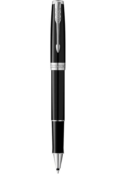 Parker قلم سونيت 2910 أسود بحبر سائل مع زخارف من البلاديوم، وخرطوشة حبر سوداء...
