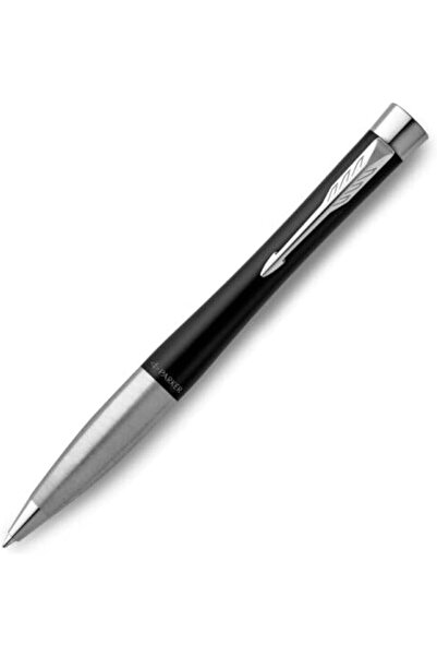 Parker قلم حبر جاف أسود مطفأ اللمعة من Urban CT مع حواف من الكروم