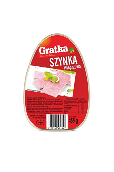 Generic Brand Sunca de porc 455g GRATKA, continut de carne 50%, cu lactoza