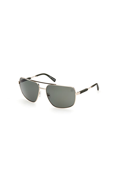 Timberland Shiny Pale Gold Polarized Metal Male Sunglasses