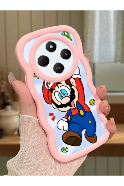 Hontinga Redmi 14C Compatible Case Camera Protector Pink Silicone Couple Phon...