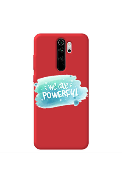 Other Xiaomi Redmi Note 8 Pro We are Powerful Red Colored Silicone TPU Θήκη