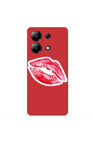 Other Xiaomi Redmi Note 13 4G Drooling Tongue Red Colored Silicone TPU Θήκη