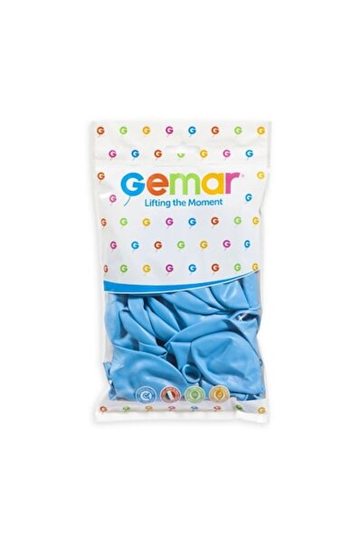 Gemar Set de 100 baloane din latex, G 120 Albastru deschis