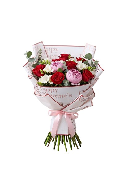 OEM Celofan pentru Flori Plastic Alb Valentine's Day 57 cm