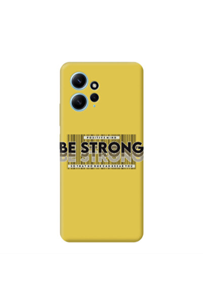 Other Xiaomi Redmi Note 12 4G Positivemind Yellow Colored Silicone TPU Θήκη
