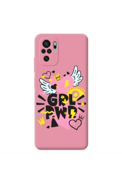 Other Xiaomi Redmi Note 10S Grl Pwr Pink Colored Silicone TPU Θήκη