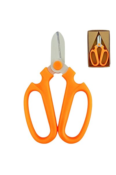 OEM Floral Scissors Iron + Plastic Orange 17/10