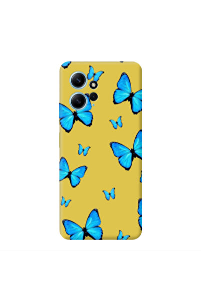 Other Xiaomi Redmi Note 12 4G Mix Butterfly Yellow Colored Silicone TPU Θήκη